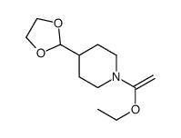 4-(1,3-dioxolan-2-yl)-1-(1-ethoxyethenyl)piperidine Structure