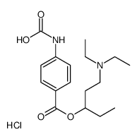 [4-[1-(diethylamino)pentan-3-yloxycarbonyl]phenyl]carbamic acid,hydrochloride Structure