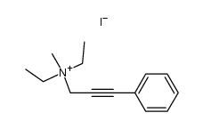 N,N-diethyl-N-methyl-3-phenylprop-2-yn-1-aminium iodide结构式