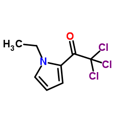 2,2,2-Trichloro-1-(1-ethyl-1H-pyrrol-2-yl)ethanone Structure