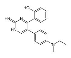 2-(2-Amino-5-{4-[ethyl(methyl)amino]phenyl}-4-pyrimidinyl)phenol Structure