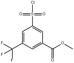 Methyl 3-(Chlorosulfonyl)-5-(trifluoromethyl)benzoate Structure