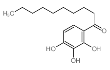 1-Decanone,1-(2,3,4-trihydroxyphenyl)- Structure