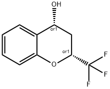 cis-2-trifluoromethyl-chroman-4-ol结构式