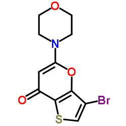 3-bromo-5-(morpholin-4-yl)-7H-thieno[3,2-b]pyran-7-one Structure