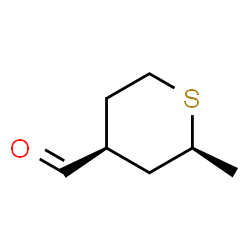 2H-Thiopyran-4-carboxaldehyde, tetrahydro-2-methyl-, cis- (9CI) Structure