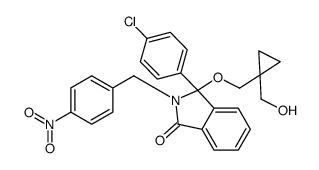 (3R)-3-(4-Chlorophenyl)-3-{[1-(hydroxymethyl)cyclopropyl]methoxy} -2-(4-nitrobenzyl)-1-isoindolinone结构式