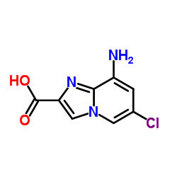 8-Amino-6-chloroimidazo[1,2-a]pyridine-2-carboxylic acid Structure