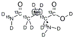L-谷氨酰胺-UL-13C,15N,D结构式