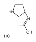 (S)-N-(Pyrrolidin-3-yl)acetamide hydrochloride structure