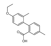 2-(4-ethoxy-2-methylphenyl)-5-methylbenzoic acid结构式