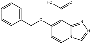 7-(Benzyloxy)-[1,2,4]triazolo[4,3-a]pyridine-8-carboxylic acid Structure