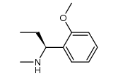 (S)-N-Methyl-1-(2-methoxyphenyl)propylamine结构式