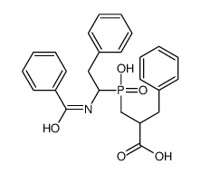 2-[[(1-benzamido-2-phenylethyl)-hydroxyphosphoryl]methyl]-3-phenylpropanoic acid Structure