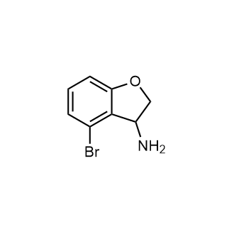 4-Bromo-2,3-dihydrobenzofuran-3-amine structure