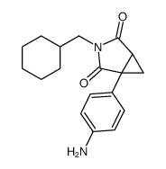 3-(cyclohexylmethyl)-1-(4-aminophenyl)-3-azabicyclo(3.1.0)hexane-2,4-dione Structure