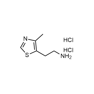 2-(4-甲基-1,3-噻唑-5-基)乙胺;二盐酸盐结构式