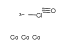 Co3(μ3-CCl)(CO)9结构式