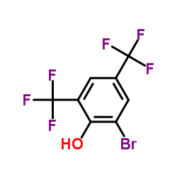 2,4-Bis(trifluoromethyl)-6-bromophenol结构式