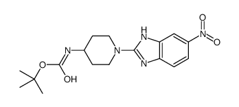 tert-butyl N-[1-(6-nitro-1H-benzimidazol-2-yl)piperidin-4-yl]carbamate structure