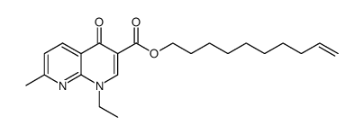 1-ethyl-7-methyl-4-oxo-1,4-dihydro-1,8-naphthyridine-3-carboxylic acid 9-decene ester Structure