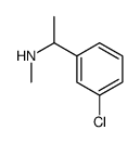 Benzenemethanamine, 3-chloro-N,.alpha.-dimethyl- Structure