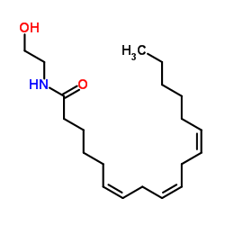 .γ.-Linolenoyl Ethanolamide structure