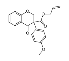 allyl 3-(4-methoxyphenyl)-4-oxochroman-3-carboxylate结构式