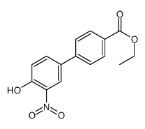 ethyl 4-(4-hydroxy-3-nitrophenyl)benzoate结构式