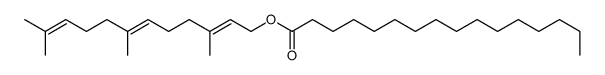 3,7,11-trimethyldodeca-2,6,10-trienyl hexadecanoate Structure