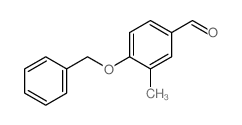 3-甲基-4-[(苯基甲基)氧基]苯甲醛结构式