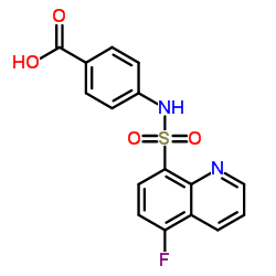 4-(5-Fluoroquinoline-8-sulfonamido)benzoic acid Structure