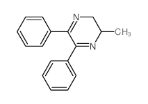 Pyrazine,2,3-dihydro-2-methyl-5,6-diphenyl- Structure