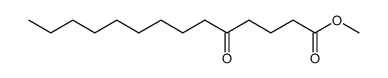 5-Oxomyristic acid methyl ester structure