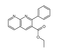 ethyl 2-phenyl-1,8-naphthyridine-3-carboxylate结构式