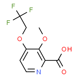 2-PYRIDINECARBOXYLIC ACID, 3-METHOXY-4-(2,2,2-TRIFLUOROETHOXY)- Structure