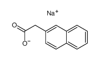 2-Naphthaleneacetic acid, sodium salt Structure