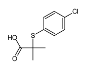 2-[(4-Chlorophenyl)thio]-2-methylpropionic acid structure