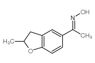 1-(2-甲基-2,3-二氢苯并[b]呋喃-5-基)-1-乙酮肟结构式