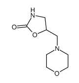 5-(morpholinomethyl)oxazolidin-2-one结构式