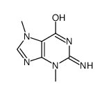 2-amino-3,7-dimethylpurin-6-one Structure