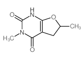 Furo[2,3-d]pyrimidine-2,4(1H,3H)-dione,5,6-dihydro-3,6-dimethyl-结构式