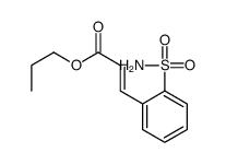 propyl (E)-3-(2-sulfamoylphenyl)prop-2-enoate Structure