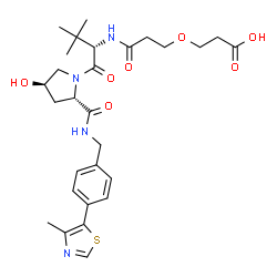 VH 032 酰胺-PEG1-酸结构式