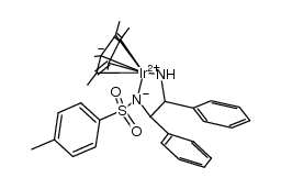 [(η5-C5Me5)Ir(H2NCH(Ph)CH(Ph)N-tosyl)H]结构式