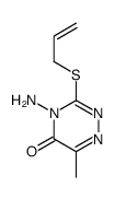 4-amino-6-methyl-3-prop-2-enylsulfanyl-1,2,4-triazin-5-one Structure