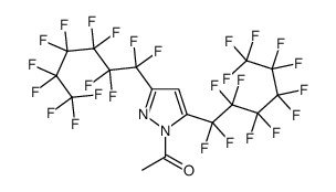 1-ACETYL-3,5-BIS(PERFLUOROHEXYL)PYRAZOLE Structure