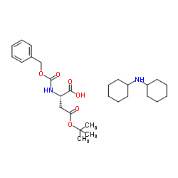 CBZ-L-天冬氨酸叔丁酯二环己胺盐结构式