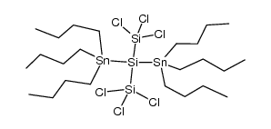 1,1,1,3,3,3-hexabutyl-2,2-bis(trichlorosilyl)distannasilane Structure