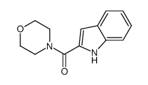 1H-indol-2-yl(morpholin-4-yl)methanone结构式